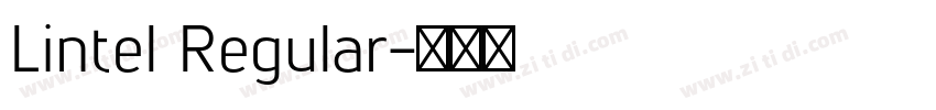 Lintel Regular字体转换